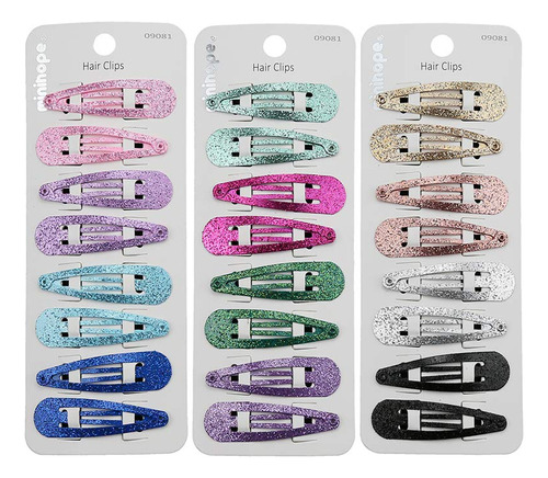 Minihope Pinzas Para El Pelo A Presion Para Mujer, Clips A P