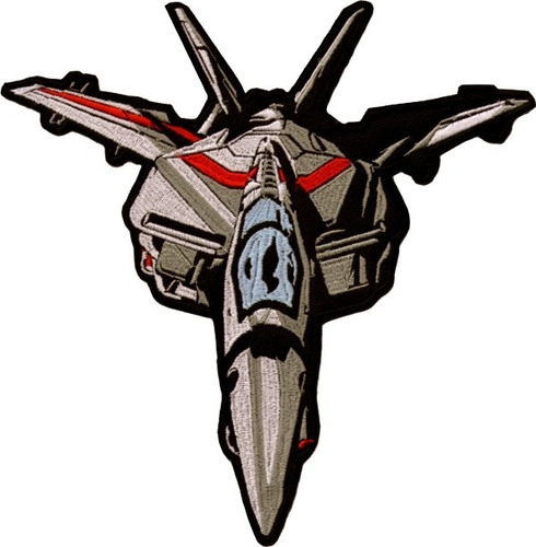 Parche Bordado Robotech Valkyrie Vf-1j Grande Macross Hunter