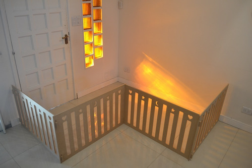 Imagen 7 de 10 de Corralito Corral Pelotero Bebe 100x100x60cm Madera Plegable