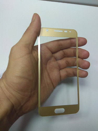 Vidrio Curvo Protector Samsung Galaxy J5 Prime Con Flash