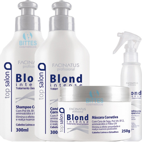 Kit Blond Facinatus Profissional Desamarelador Cabelos Loiro