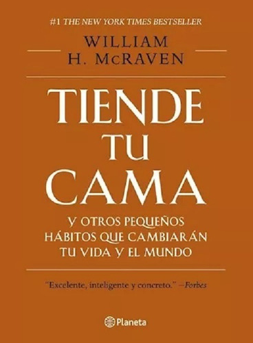 Tiende Tu Cama - William H. Mcraven - Libro Nuevo