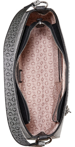 Bolsa Guess Factory Sv960318-bla Acabado de los herrajes Níquel Color Gris Correa de hombro Gris Diseño de la tela Lisa