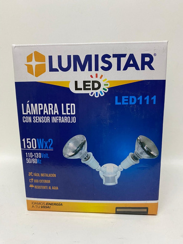 Lampara Led Con Sensor Infrarojo 150w X2 Lumistar Led111