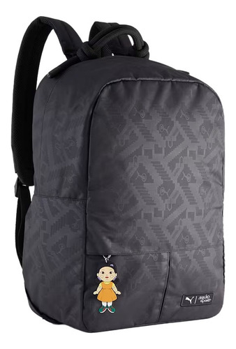 Mochila Puma X Squid Game Juego Calamar Escolar Urbana Viaje Color Negro