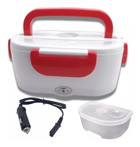 Marmita Elétrica Carro Caminhão Térmica 12v Portátil Topchef Cor Vermelho