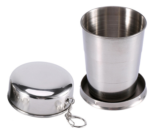 Taza De Viaje Plegable Acero Inoxidable De 140 Ml Plegable