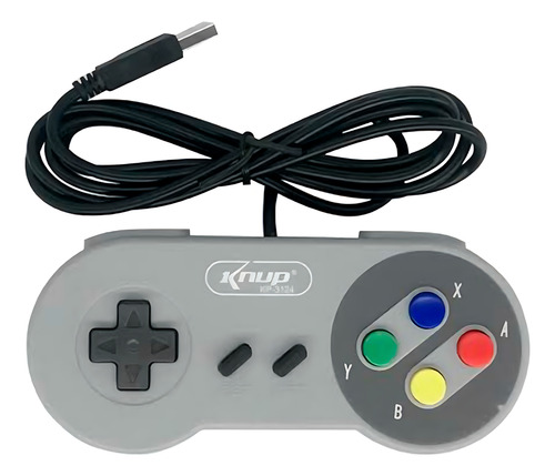 Controle Usb Knup Snes Super Nintendo Pc Mac Linux Raspberry