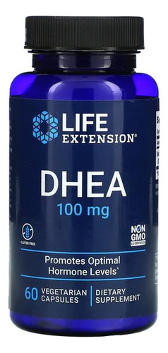 Life Extension Dhea, 100 Mg 60 Cápsulas Sabor Sin Sabor