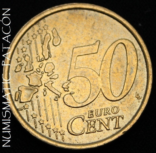 Moneda De Italia 50 Centavos De Euro 2002 - Muy Buena