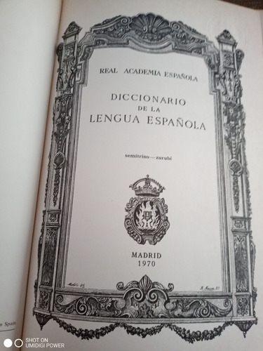 Diccionario Lengua Española -tomo 6. Real Acad. Españ. C/nvo