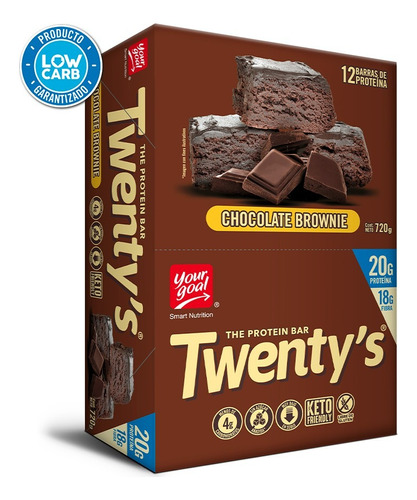 Yourgoal Barra Proteina Twentys Chocolate Brownie Caja 12un