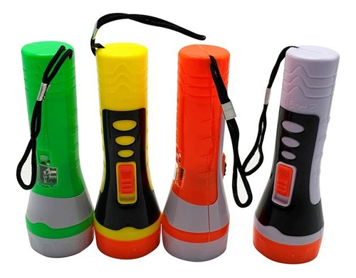Caja 24 Lámparas Luz Led De Mano Emergencia Portátil Mayoreo Blanca Colores