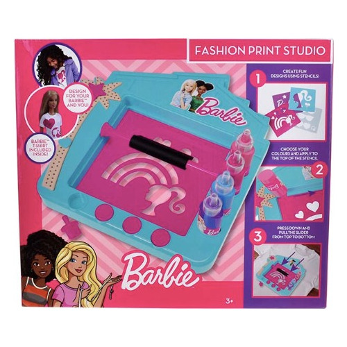 Set Barbie Estudio Para Estampar Modas +3años