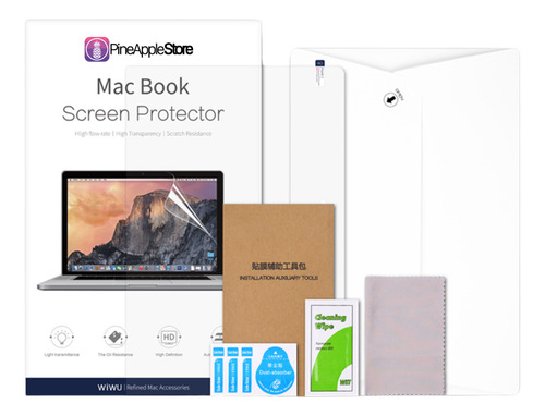 Lámina Pantalla Para Macbook 12 (a1534/a1931) 2 Unid. Wiwu