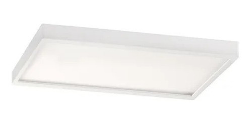 Imagen 2 de 4 de Plafón Led Rectangular 60x30 24w Diseño Moderno Blanco Chato