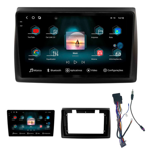 Multimídia Aikon Fóton G3 Fiat Stilo 12+256gb 2k Carplay 9p