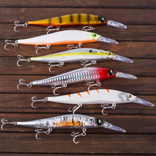 Jerkbaits Para Lubina: Señuelo Mediano Para Peces Pequeños,