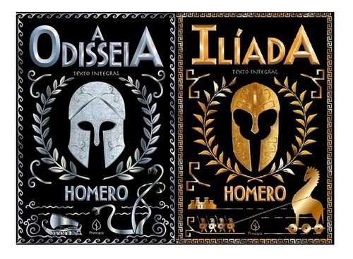 Coleção Homero Livros A Odisseia + Ilíada - Obra Completa