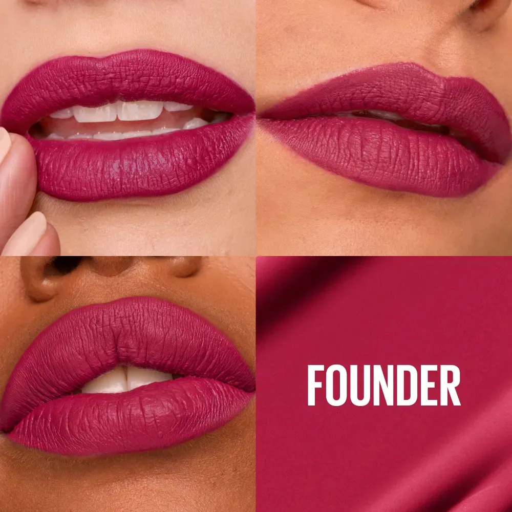 Maybelline Batom Líquido Super Stay Matte Ink Founder Bordô Fosco — miniatura 2