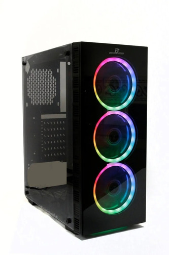 Gabinete Gamer Essenses Bze 30 Coolers Luz Rgb Con Remoto