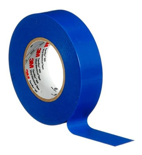 Cinta 3m Temflex 1600 De Pvc 18mm X 18m Azul Paquete 10 Pz