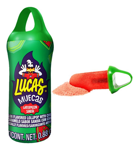 Lucas Muecas Sandía - Paleta De Caramelo Mexicano (25 Gr)