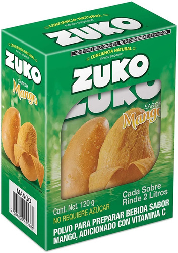 Zuko Sabor Mango 8 Pz