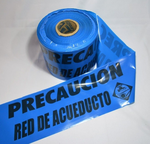 Cinta Plastica Precaucion Red De Acueducto Rollo Por 300mts