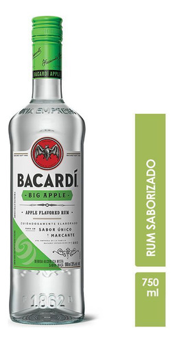 5x BacardĂ Rum Big Apple 1 X 750 Ml