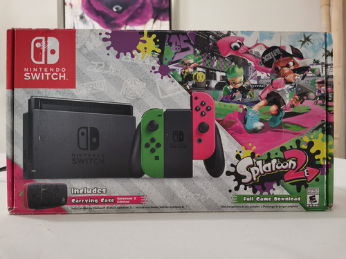 Consola Nintendo Switch 32gb Splatoon 2 + Juegos, Accesorios