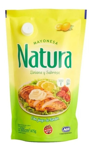 Mayonesa Natura Sin Tacc En Doy Pack  2 Unidades De 500 ml