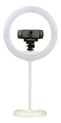Imagen 2 de 9 de Kit Aro Ring Led Nuada10 Ø26cm + Webcam Hd Pc-20 Phottix