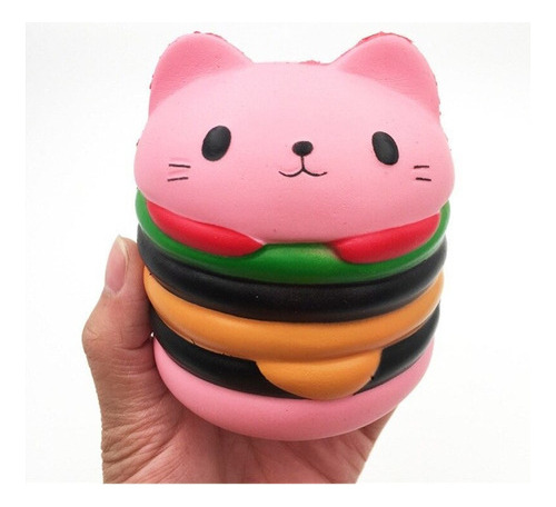 Dibujos Animados Gato Hamburguesa Squishes Juguete Squishy S