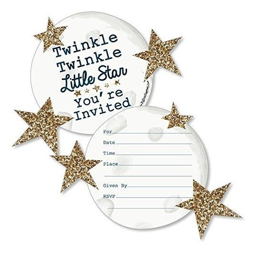 Twinkle Twinkle Little Star Con Forma De  llenar Invitacio