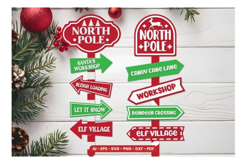 Pack De +60 Vectores Corte Laser De Navidad