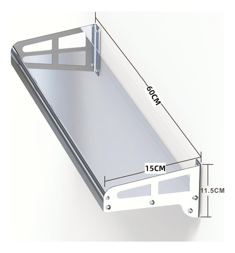 Estante De Acero Inoxidable 304 Resistente Para Pared Ancho