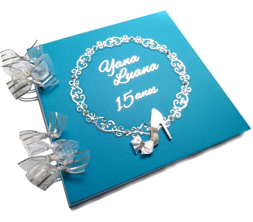 Imagem 6 de 10 de Álbum Caderno Mensagem 15 Anos Debutante Frete Grátis