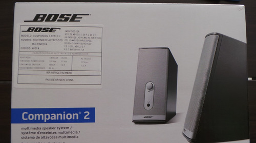 Bose Companion 2 Serie Ii Nuevo Nuevo Envio Gratis