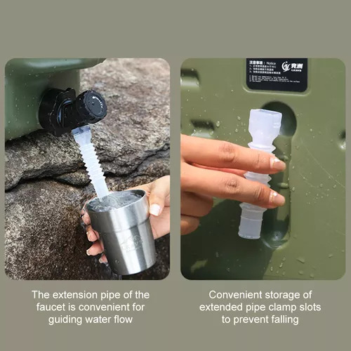 Cubo De Agua Para Acampar De 12 Litros, Contenedor