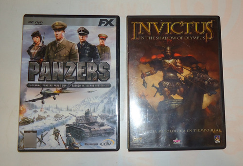 Lote 2 Juegos Videojuegos Pc Originales: Panzers - Invictus (Usado)