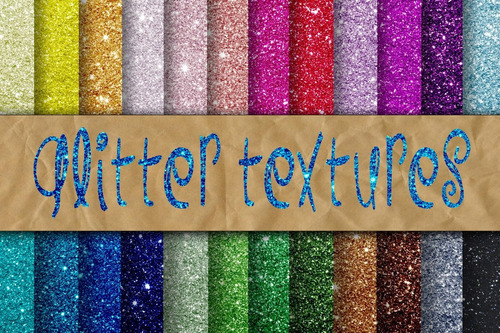 Kit De Papel Digital Glitter 251760