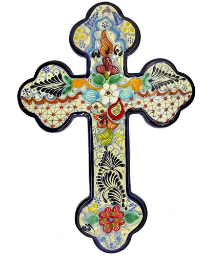 Cruces Artesanales De Talavera 38cm 2pzas