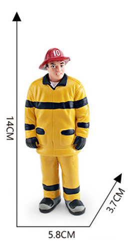 Modelo Estatuilla Mesa De Arena Ornamento Dibujo A Bomberos