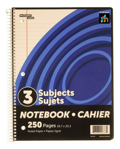 Cuaderno Rayado Argollado Sencillo