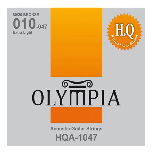 Cuerdas Para Guitarra Acústic Calibres 10-47 Olympia Hqa1047