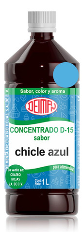 Concentrado Saborizante Chicle Azul D-15 Deiman 1 L