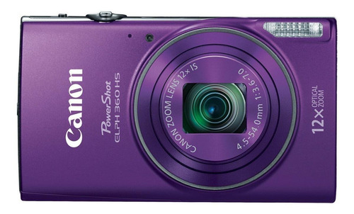  Canon PowerShot ELPH 360 HS compacta color  violeta