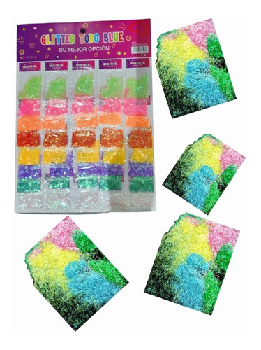 20 Sobres De Glitter Pelitos/tiritas Cuerpo Cara Souvenir 