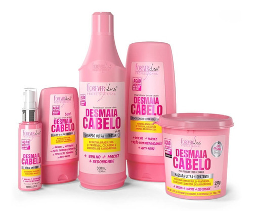 Kit Desmaia Cabelo Forever Liss - Completo